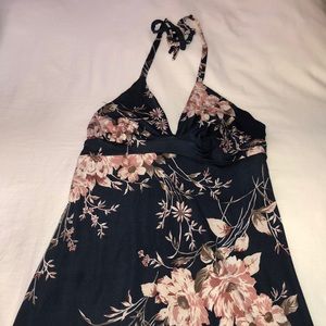 Navy Floral Maxi